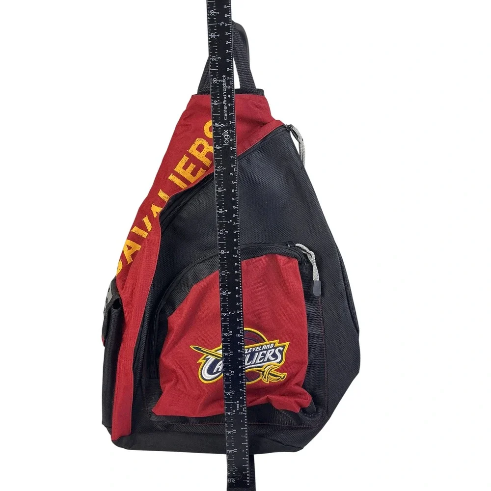 Cleveland Cavaliers Sling Backpack Red Black‎ Team Logo One Adjustable Strap